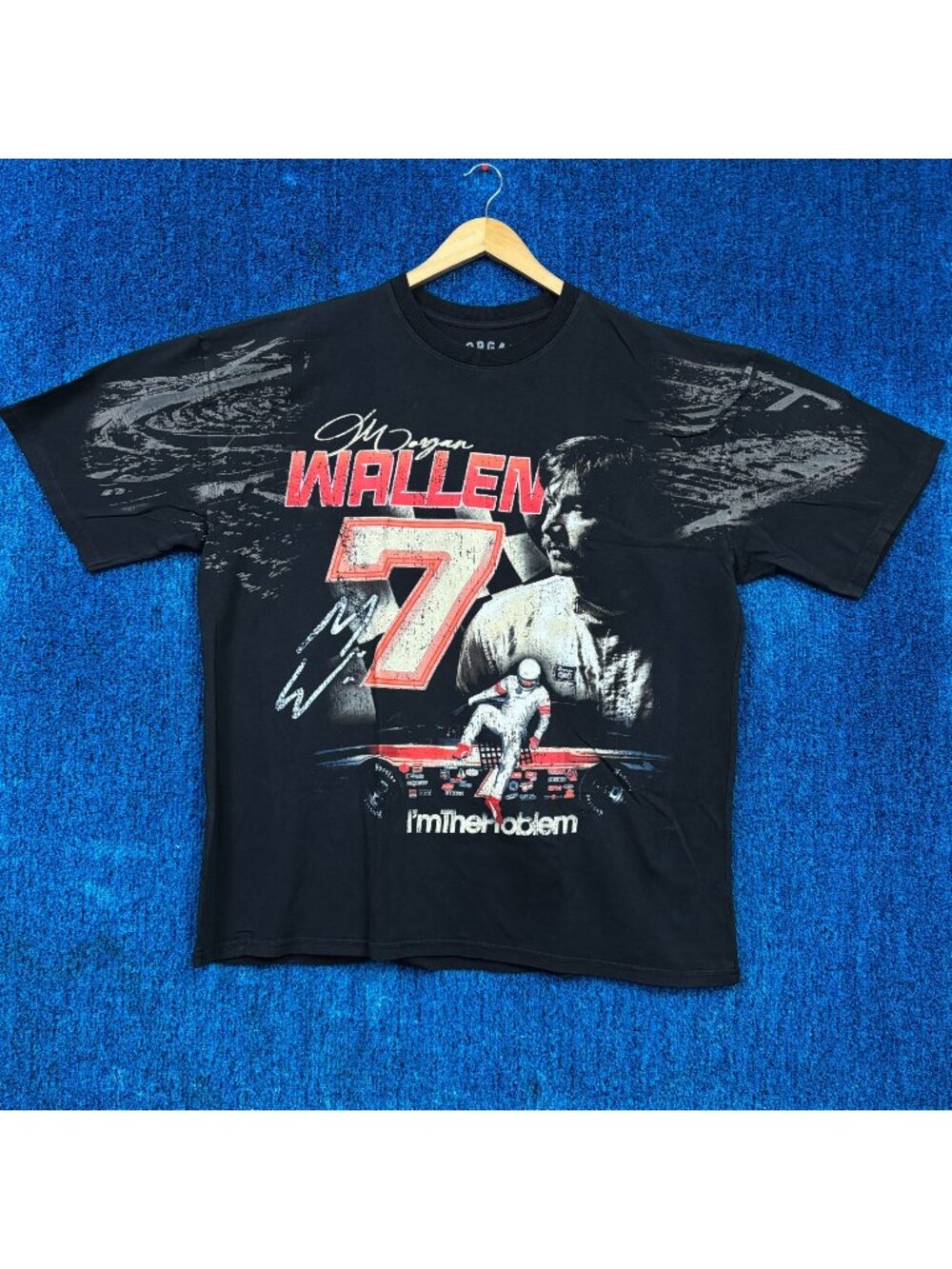 Morgan Wallen Im The Problem Album Stock Car Country Tee 2XL